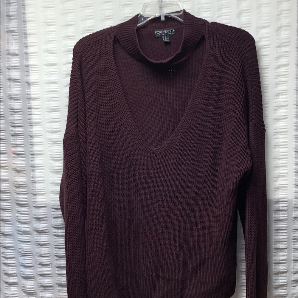 Oversized choker sweater